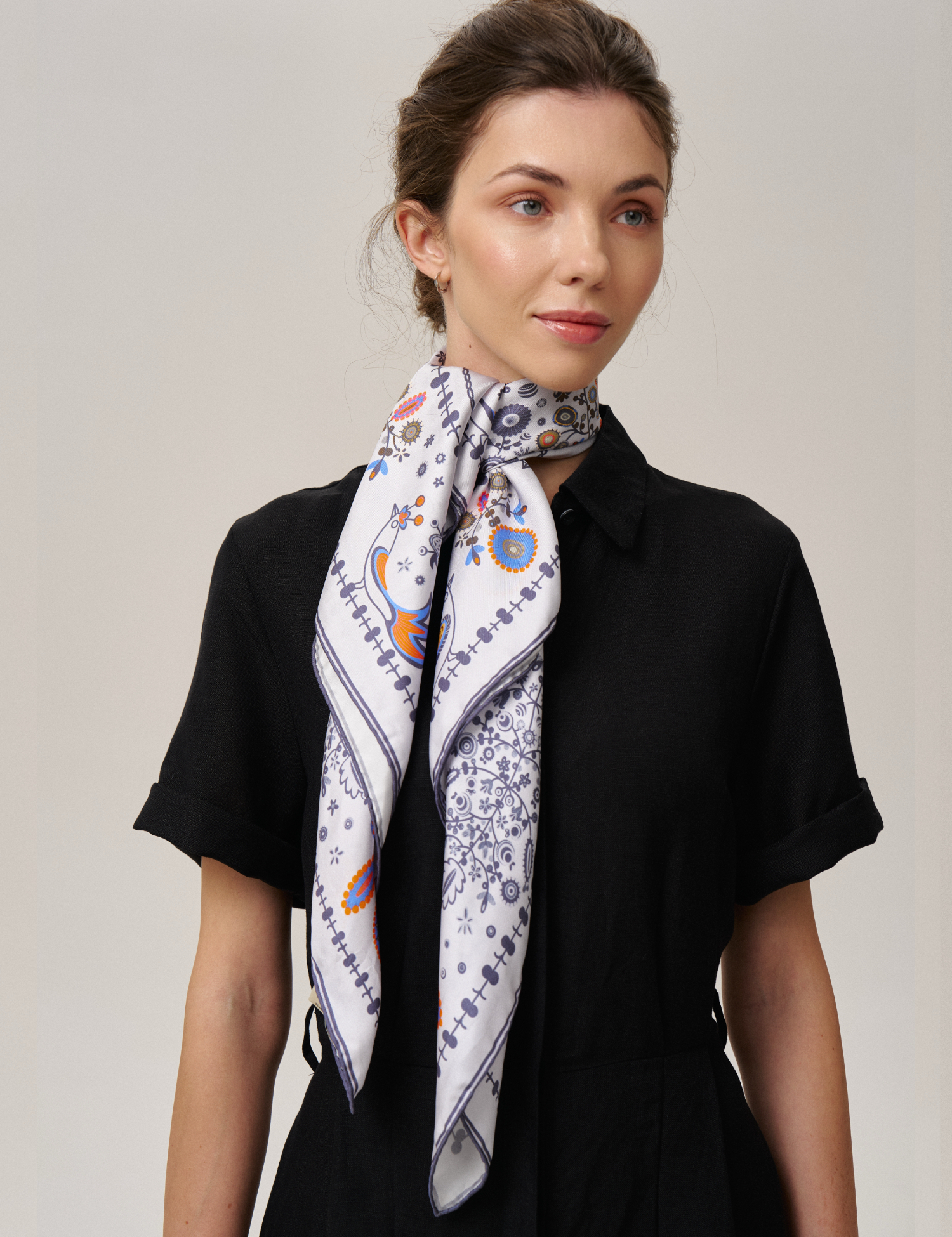 Картинка Шовкова хустина «Слобожанщина. Ранкова роса»